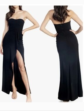Dress The Population Kai Evening Gown In Black Size S NWT'S